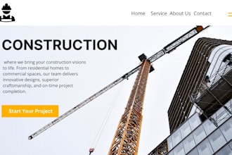 design construction website contractor handyman website construction website