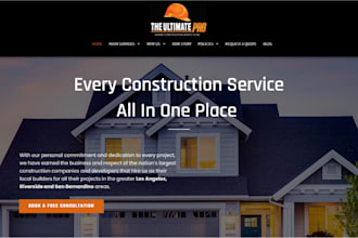 construction website contractor plumbing website roofing website