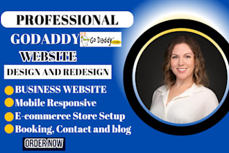 develop godaddy website godaddy website design  godaddy website redesign