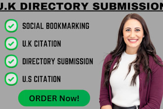 do UK citation, social bookmarking 500 directory submissions
