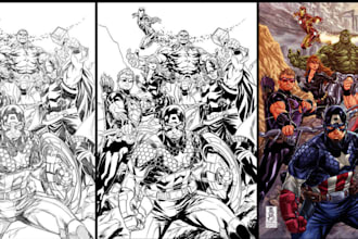 draw comic book art superhero manga artist webtoon anime manga nsfw marvel