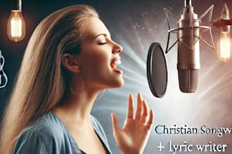 be vocalist lyrics writer christian song songwriter as female gospel singer