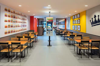 render 3d realistic fast food truck, 3d fast food kiosk, 3d cart, 3d coffee spot