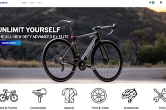design luxury bicycle shopify store electronic bike sport cycle bicycle website