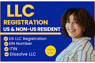 do US llc registration, ein number, boi report and dissolve llc