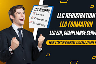provide llc registration, formation, ein, and compliance services