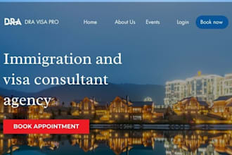 design responsive immigration website immigration consultant website