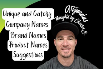 brainstorm unique company, brand, and product name suggestions