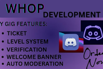 set up your memebership, business discord server with whop integration