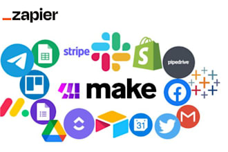 do zapier, integromat make com api integration, made com automations scenario