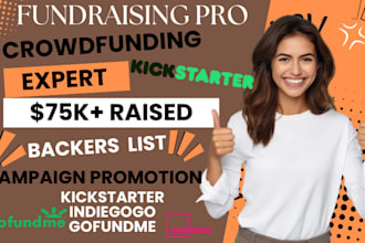 generate active backers list, donors list for indiegogo, gofundme, kickstarter