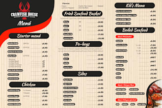 design price list menu, menu board, restaurant menu