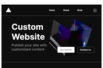 develop and design a website