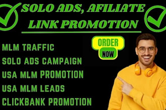 solo ads USA amazon shopify affiliate link sign up campaign mlm lead generation