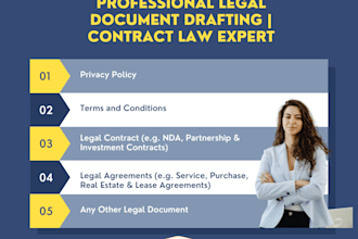 write legal contract, agreement, terms and condition, privacy policy as a lawyer