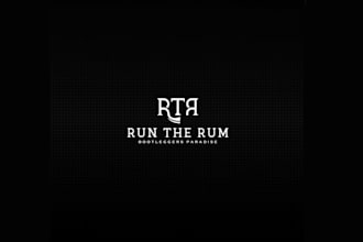 design rum bootleggers paradise historical speakeasy bar logo