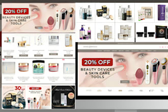cosmetics shopify store cosmetics makeup store cosmetics skincare spa website