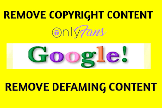 send dmca takedown notice to remove negative google search results and articles
