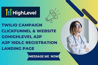 set up gohighlevel a2p 10dlc registration and twilio SMS campaigns