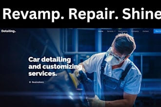 do auto detailing website car repair website mechanic website car wash website