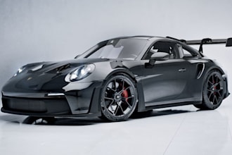 photorealistic car render, custom body kit stl, cgi car render, 3d car animation