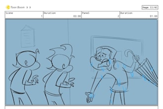 storyboard and animatics as per your requirement