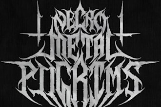 make your killer black metal logo within 24hrs