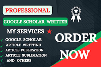 write and publish your research article in top indexed google scholar journals
