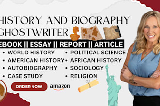 do american history ebook biography memoir sociology article script ebook writer