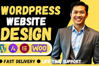 build wordpress website wordpress website design with elementor pro, astra theme