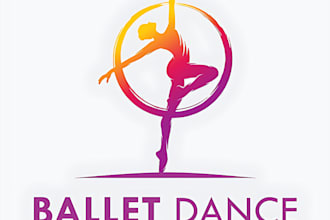 make dance studio or dance school logo design