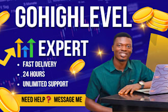 set up gohighlevel funnel go high level website ghl automation migration expert