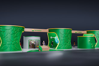 be your 3d exhibition visualizer,stand designer,popup banner that grab attention