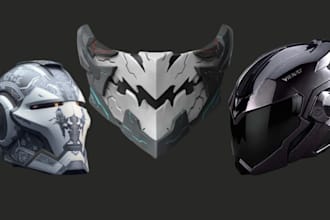 sculpt  custom 3d mask 3d cosplay helmet 3d mask cosplay stl for 3d printing
