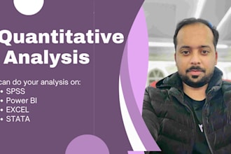 do quantitative analysis on spss, stata, and excel