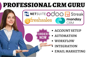 do netsuite integration streak odoo freshsales workflow monday crm automation
