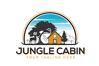 design wonderful cabin logo