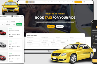 build taxi booking website, car dealership website, limousine, chaffuer website