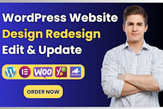 do professional wordpress edit, design and redesign of your ecommerce website