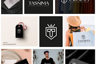 design luxury fashion clothing brand, apparel and boutique fashion logo design