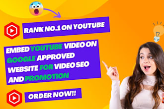 embed youtube video on google approved website for video SEO