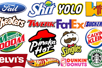 make an awesome spoof bootleg logo parody with your brand name