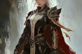draw cartoons, fantasy, realistic characters, and artwork