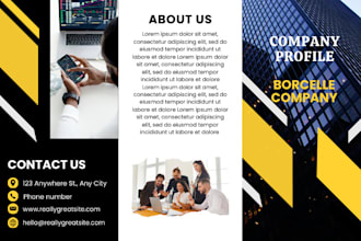 design company profile brochure, proposal, catalog, booklet, whitepaper