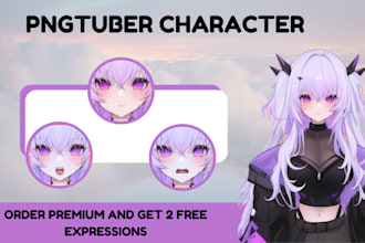 draw pngtuber chibi art oc live2d model rig png tuber vtuber pngtuber, pngtuber