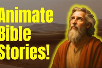 create ai viral animated bible history video for youtube, tiktok viral