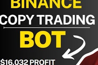 build binance futures trading, arbitrage bot, gcp,  copy trade bot, telegram API