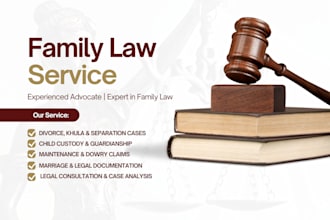 be your legal family lawyer and assist you in family law