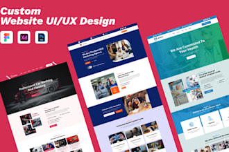 create eye catching figma website ui ux design