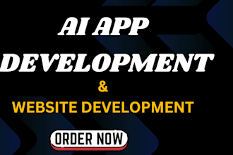 ai website, mobile app, chatbot app development ai agent